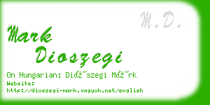 mark dioszegi business card